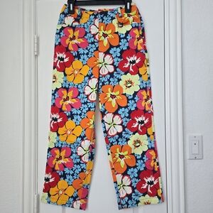 Talbots Vintage Multicolor Floral Pants - Size 4 - NWT